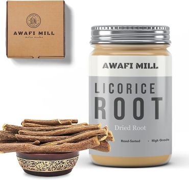 Awafi Mill Licorice Root Glycyrrhiza Glabra Bottle of 100g